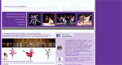 Desktop Screenshot of alexandraballet.com